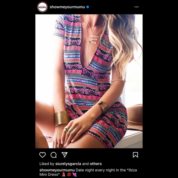 Show Me Your Mumu Ibiza Mini Dress Small Stripes - Picture 2 of 9